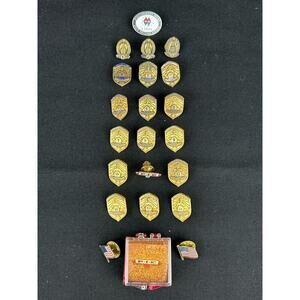 Vintage P.I.E Pacific Intermountain Express Trucking Lapel Pins 15 Years Service